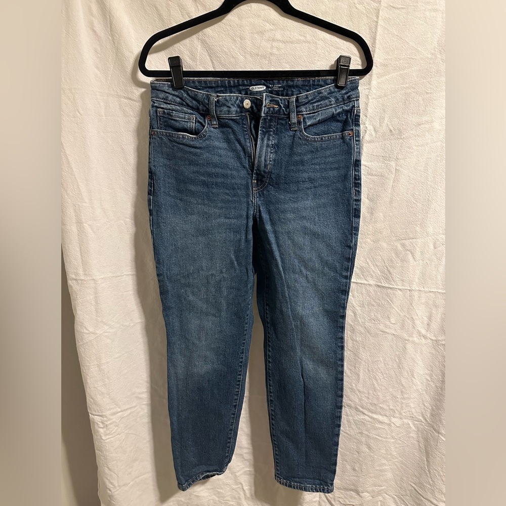 Old Navy OG Straight Women's Medium Blue Jeans Size 8